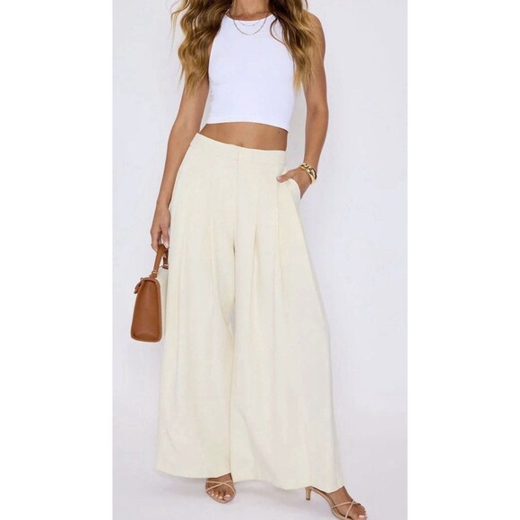 Vici Pants - Vici NWOT Polished Pleated Trousers Wide Leg Dress Pants Size XL